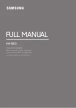 Samsung HW-B550 Full Manual предпросмотр