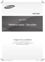 Предварительный просмотр 1 страницы Samsung HW-H460 User Manual