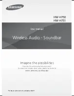 Samsung HW-H751 User Manual предпросмотр