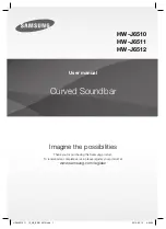 Preview for 1 page of Samsung HW-J6510 User Manual