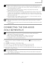 Preview for 17 page of Samsung HW-K550 User Manual