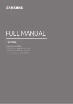 Samsung HW-M360/ZA Full Manual предпросмотр