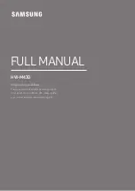 Samsung HW-M430 Full Manual preview