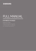 Предварительный просмотр 1 страницы Samsung HW-MS550 Full Manual