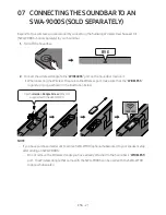 Предварительный просмотр 21 страницы Samsung HW-NW700 Full Manual