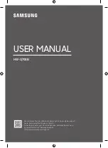 Preview for 1 page of Samsung HW-Q700B User Manual