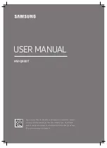 Samsung HW-Q800T User Manual предпросмотр