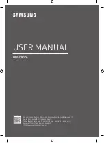 Предварительный просмотр 1 страницы Samsung HW-Q900A User Manual