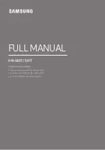 Samsung HW-S41T Full Manual preview