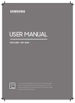 Samsung HW-S60B User Manual preview