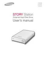 Samsung HXDU010EB - Story Station 1 TB External Hard Drive User Manual preview