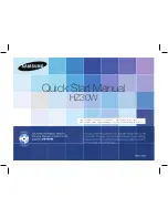 Samsung HZ30W Quick Start Manual предпросмотр