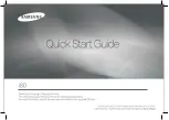 Предварительный просмотр 1 страницы Samsung I80 Quick Start Manual