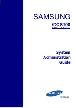 Предварительный просмотр 1 страницы Samsung iDCS100 System Administration Manual