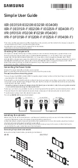 Preview for 1 page of Samsung IER Series User Manual