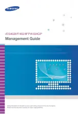 Предварительный просмотр 1 страницы Samsung iES4028F Management Manual