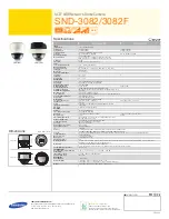 Preview for 2 page of Samsung iPolis SND-3082 Specifications