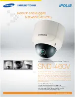 Samsung iPolis SND-460V Brochure & Specs preview