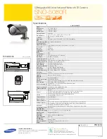 Предварительный просмотр 2 страницы Samsung iPolis SNO-5080R Specifications