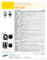 Preview for 2 page of Samsung iPolis SNP-3302 Specifications