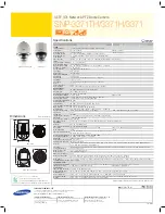 Preview for 2 page of Samsung iPolis SNP-3371 Specifications