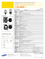 Предварительный просмотр 2 страницы Samsung iPolis SNP-5200 Specifications