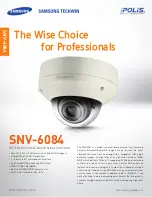 Samsung iPolis SNV-6084 Specifications preview