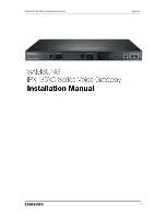 Samsung IPX-G5X0 series Installation Manual preview