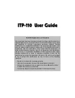 Предварительный просмотр 1 страницы Samsung ITP-110 User Manual