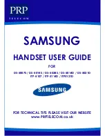 Предварительный просмотр 1 страницы Samsung ITP-5107 User Manual