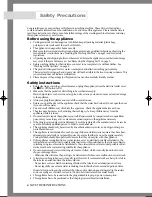 Preview for 2 page of Samsung J1255AV Owner'S Instructions Manual