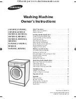 Preview for 1 page of Samsung J1475(V/S/C) Owner'S Instructions Manual