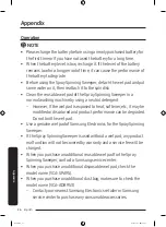 Предварительный просмотр 26 страницы Samsung Jet VS20A9580VW User Manual