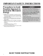 Preview for 4 page of Samsung JMV8208BA Use & Care Manual