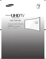 Samsung JU7500 User Manual preview