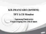 Preview for 1 page of Samsung KILIMANJARO 2693HM Manual