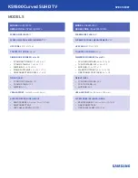 Preview for 4 page of Samsung KS9500 Spec Sheet