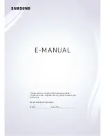 Samsung KU6500 E-Manual preview