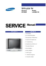 Предварительный просмотр 1 страницы Samsung LA20S51B Service Manual