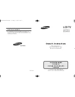 Samsung LA27T51B Owner'S Instructions Manual предпросмотр