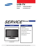 Samsung LA32A330J1N Service Manual предпросмотр