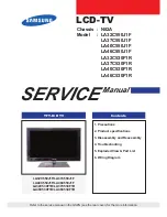 Samsung LA32C530F1R Service Manual preview