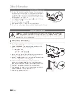 Preview for 40 page of Samsung LA32C550J1M User Manual