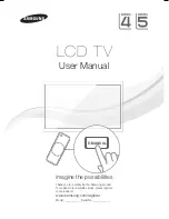 Preview for 1 page of Samsung LA32D403 User Manual