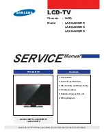 Samsung LA40A680M1R Service Manual preview