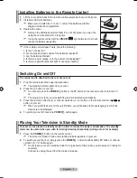 Предварительный просмотр 9 страницы Samsung LA40A750R1R User Manual