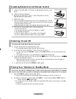 Preview for 10 page of Samsung LA40F8 Owner'S Instructions Manual