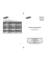 Samsung LA40F81BD Owner'S Instructions Manual preview