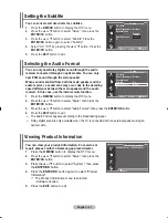 Preview for 43 page of Samsung LA46N81BD Owner'S Instructions Manual