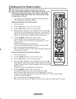 Preview for 50 page of Samsung LA46N81BD Owner'S Instructions Manual